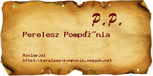 Perelesz Pompónia névjegykártya